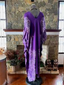 เดรสยาวทรงโบฮีเมียนผ้าเรยอนลายมัดย้อมแบบชิโบริ ไซส์พลัส - Product Image 2