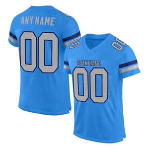 Maillots de football pour hommes adultes 100% polyester respirant à manches courtes Uniformes de football américain Maillots d'entraînement de football pour fans - Product Image 2