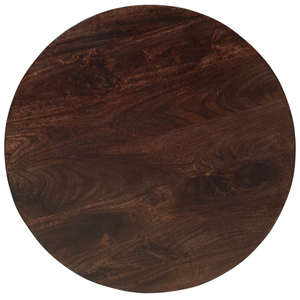 Round Mango Wood Pedestal Legs <b>Walnut</b> Finish <b>Coffee</b> <b>Table</b> Modern Living Room New Design Solid Mango Wooden Living Room <b>Table</b> - Product Image 4