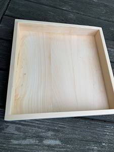 Bandeja de Madera Lisa, Bandeja de Servir de Madera Maciza, Bandeja de Madera Natural, Bandeja de Madera Hecha a Mano, Estilo Minimalista - Product Image 1