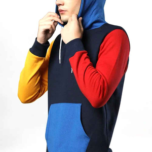 Ensemble de sweats à capuche rayés pour homme, avec logo personnalisé, en coton, manches longues et pull sport - Product Image 3
