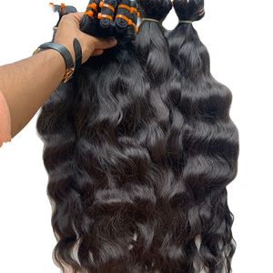 Extensiones de Cabello Humano Natural Ondulado de 18 Pulgadas, Doble Trama a Máquina, Cabello Virgen Indio Crudo Sin Procesar, Suministro Auténtico Certificado de Primera Calidad - Product Image 3