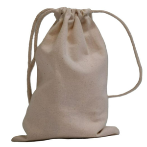 Sac à cordon en coton biologique et lin écologique avec fermeture éclair, logo personnalisé imprimé, haute qualité, lavable, réutilisable, pochette à savon anti-poussière - Product Image 3