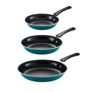 Cast Iron Crepe <b>Pan</b> Round Nonstick Enamel Coating Red <b>Handle</b> With Wooden Utensils For Gas And Induction Cooker - Product Image 2