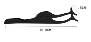 ที่คีบขนตาสแตนเลส พร้อมลายเพ้นท์และตกแต่ง คีบขนตาคุณภาพสูง - Product Image 3