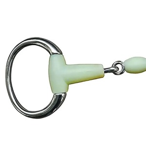 Mors à étrier pour cheval, mors à anneaux mobiles en acier inoxydable, mors à anneaux mobiles pour l'entraînement et l'équitation des chevaux - Product Image 2