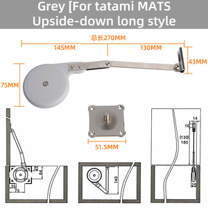 Barre de support robuste pour coiffeuse, avec vérin à gaz à fermeture amortie et bascule vers le haut, pour table de maquillage de chambre à coucher - Product Image 6