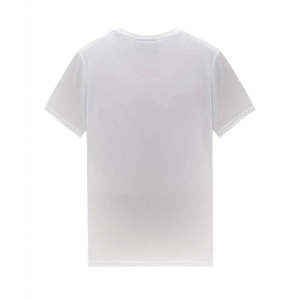 Camiseta de manga corta para hombre, cuello redondo, estilo urbano, 100% algodón, tejido de punto, con letras de diamantes de imitación y estampado DTF de dibujos animados. - Product Image 4