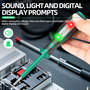 Mô-men xoắn cao hình chữ thập rãnh <span class=keywords><strong>Screwdriver</strong></span> bền điện Tester màu sắc tươi sáng ánh sáng tùy chỉnh OEM nhựa cho thợ điện - Product Image 2