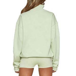 Pull-over élégant en coton extensible doux à 100 %, idéal pour un usage quotidien estival, coupe décontractée, design confortable, sweat à capuche d'été pour femme - Product Image 2