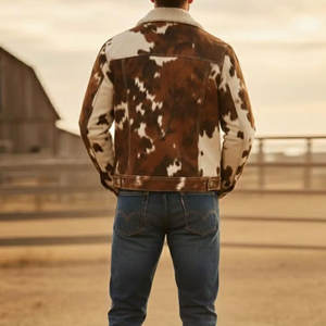 Chaqueta de Cuero Vacuno Personalizada para Hombre, Diseño con Logotipo Personalizado, Impermeable y Transpirable, Creada para una Expresión Urbana Distintiva - Product Image 2