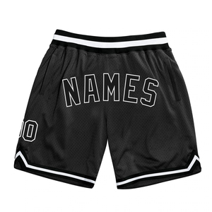 Shorts de sport pour hommes en maille vierge personnalisables, style rétro, pour l'été, sublimation, vente en gros, uniformes de basket-ball et de gym - Product Image 1