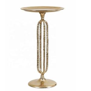 Mesa auxiliar de aluminio de alta calidad, mesa auxiliar moderna, mesa decorativa para bebidas de dormitorio dorado, precio al por mayor - Product Image 5