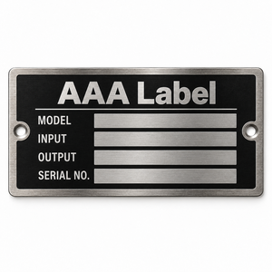 Technical Data Plate Custom Metal <b>Machine</b> Nameplate for Industrial Equipment OEM Factory - Product Image 2
