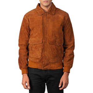 Chaqueta Bomber para Hombre, Estilo Urbano, Tejido Cómodo, Cuello Alto, Impermeable, Resistente al Viento, con Cierre y Bolsillos Laterales, Servicio OEM - Product Image 3