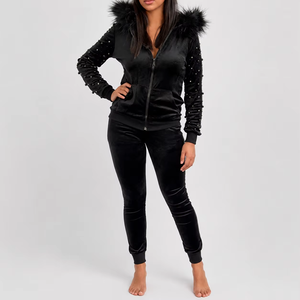 Ensemble de survêtements de sport en gros, fabricant, logo personnalisé, pour hommes et femmes, tenue de jogging, entraînement, gym, fitness, course à pied, vêtements de sport - Product Image 3