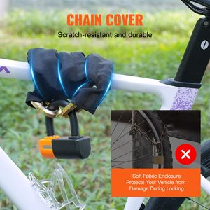 Candado de Cadena para Bicicleta de Acero Resistente de 3.28 Pies con 4 Llaves, Candados Antirrobo de Alta Seguridad para Uso Diario - Product Image 4