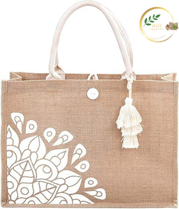 Sac de courses multi-usages en jute pour les épiceries et les magasins de vêtements - Product Image 5