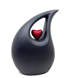 Royal Aluminum Tear Drop Cremation <b>Keepsake</b> Urn <b>Memorial</b> Tribute Holder Designed With Durable Elegant Secure Lid Closure - Product Image 3