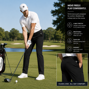 Women's Golf Pants Four-Way Stretch Spandex/Nylon Performance Golf Trousers Quick Dry Lightweight Golf Wear Custom Logo Golf - Product Image 5
