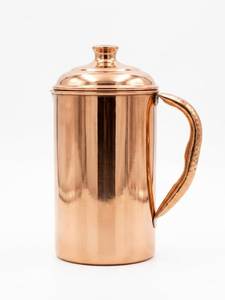 MODERN Copper Pitcher With Handle Vintage Style <b>Large</b> Capacity Drinkware - Product Image 6