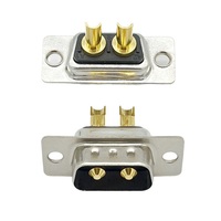 Connecteur de Soudure Mâle et Femelle DSUB Série DB 2W2 2 Broches, Courant 10A 20A 30A 40A, pour Équipement Industriel