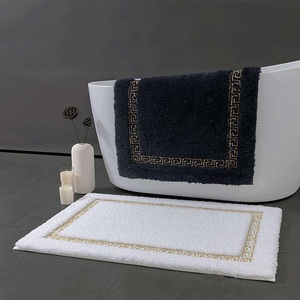 Tapis de bain de luxe en coton bouclette ultra absorbant, doux et à séchage rapide, qualité hôtel et spa, lavable en machine, tapis de toilette en bouclette intégrale - Product Image 5