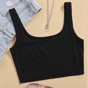 Débardeur de yoga et fitness respirant sans manches pour femme, col carré, séchage rapide, extensible dans les quatre sens, tricoté, court, pour l'été - Product Image 5