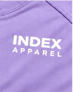 <b>Men's</b> Purple Short Sleeve Quick Dry Index Apparel T-Shirt Regular Fit O-Neck Jersey Fabric Casual Style - Product Image 4