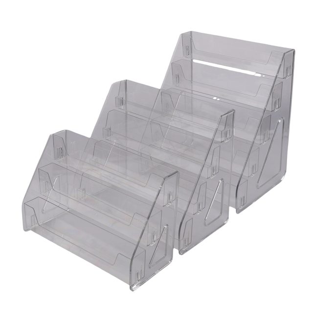 3/5-layer CD Rack, Album Display Rack, Transparent Storage Rack for Records, and Tapes, Multifunctional Counter Display Rack
