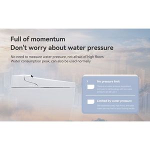 Inodoro inteligente de apertura/cierre automático con asiento de bidé calentado, secador portátil y función de agua caliente - Product Image 6