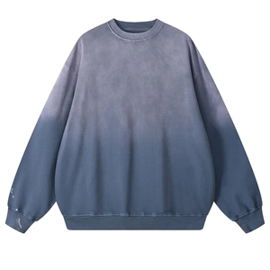 เสื้อสเวตเชิ้ตคอกลม ผ้าฝ้ายฟลีซถัก 100% แบบยูนิเซ็กส์ สีพื้น เรียบง่าย สวมใส่สบาย เหมาะสำหรับฤดูหนาว เป็นมิตรกับสิ่งแวดล้อม สไตล์สตรีทแวร์ - Product Image 1