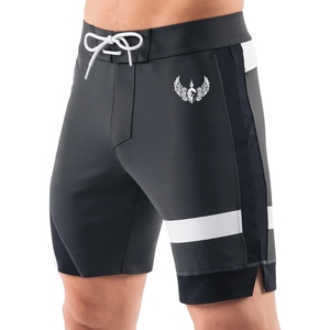 Shorts de Playa para Hombre, Negros y Blancos, de Secado Rápido, con Cordón Ajustable, para Surf, Natación, Deportes Acuáticos - Product Image 3