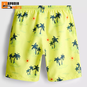 Traje de Baño de Poliéster Sólido Personalizado por Sublimación, de Bajo Precio, para Jóvenes, Nuevo Modelo, Shorts de Playa de 1 Pieza - Product Image 2