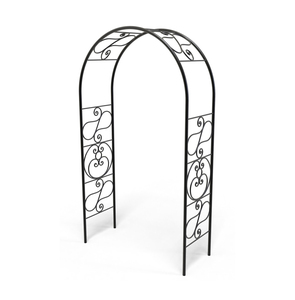 Arche de Portail d'Entrée de Jardin en Fer Forgé Décoratif Personnalisé pour Environnements Extérieurs Haut de Gamme - Product Image 1