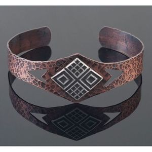 Sleek Copper <b>Bracelet</b> for Trendy Style and <b>Health</b> Benefits Jewelry Findings Product - Product Image 3