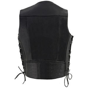 Chaleco de Cuero Premium para Hombre, Transpirable, Ligero, Informal, para Verano, de Longitud Corta, Duradero, para Actividades al Aire Libre - Product Image 2