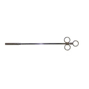 Pistola Dosificadora de Medicamentos Orales SIGAL, de Acero Inoxidable Cromado, Instrumento Veterinario para Caballos, Duradera y Reutilizable - Product Image 3