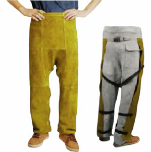 Pantalones de Trabajo de Cuero Dividido para Hombre de la Mejor Calidad, Tela de Calidad Industrial con Diseño de Logotipo, Seguridad - Product Image 3