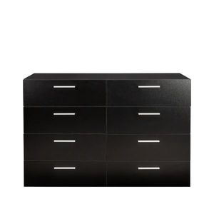 Cassettiera a 8 cassetti per camera da letto, soggiorno o ingresso (Nero) - Product Image 3
