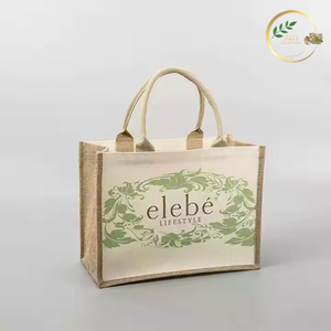Bolsa de Yute Resistente de Fibra Natural para Compras con Asas Reforzadas para Mercados de Agricultores y Tiendas Minoristas - Product Image 2