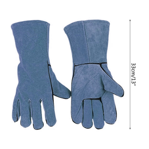 Heavy Duty A Grade Cowhide Leather 14 Inch To 16 Inch Long Hand Cuff Welder Working <b>Gloves</b> Heat Resistant Welding Work <b>Gloves</b> - Product Image 4