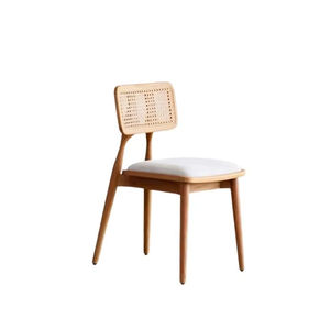 Silla de Comedor Moderna Minimalista de Madera Maciza, Muebles Duraderos para el Hogar, Apartamento, Hotel, Restaurante, Proyectos Comerciales, Uso en Interiores - Product Image 1