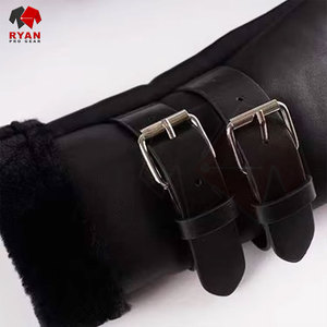 Veste en cuir pour homme de qualité supérieure, couleur unie, personnalisation de la marque, design d'hiver unique, usine OEM ODM - Product Image 4