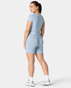 Camiseta Casual Ajustada para Mujer, Suave y Transpirable, Top de Verano con Manga Raglán, 100% Algodón, Apliques Estampados Personalizables - Product Image 5