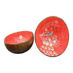 Nouveau bol de noix de coco en laque de qualité supérieure Style unique Design coloré directement du Vietnam - Product Image 5