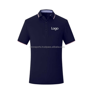 Nouveau modèle Vente en gros OEM à manches courtes polo de golf uni impression personnalisée logo T-shirt vierge 100% coton polos pour hommes - Product Image 1