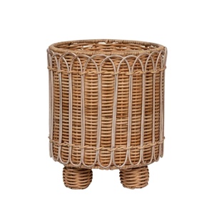 Rattan <b>Plant</b> Pot Holder Handmade Natural Rattan <b>Basket</b> Planters <b>for</b> Interior Home Indoor Garden Decorations Made in Vietnam - Product Image 1