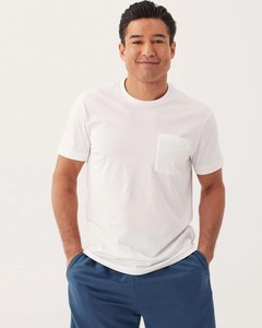เสื้อยืดคอกลมทรงปกติ ผ้าฝ้าย 100% หนัก 260GSM เนื้อนุ่ม ระบายอากาศได้ดี ไซส์ใหญ่พิเศษ มีกระเป๋า สำหรับผู้ชาย - Product Image 3