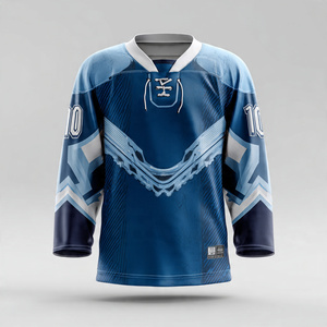 Maillot de hockey sur glace unisexe à manches longues pour l'entraînement, avec impression par sublimation du nom de l'équipe - Product Image 2